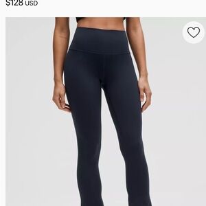 Lululemon Athletica Black High-Waisted Leggings ribbed